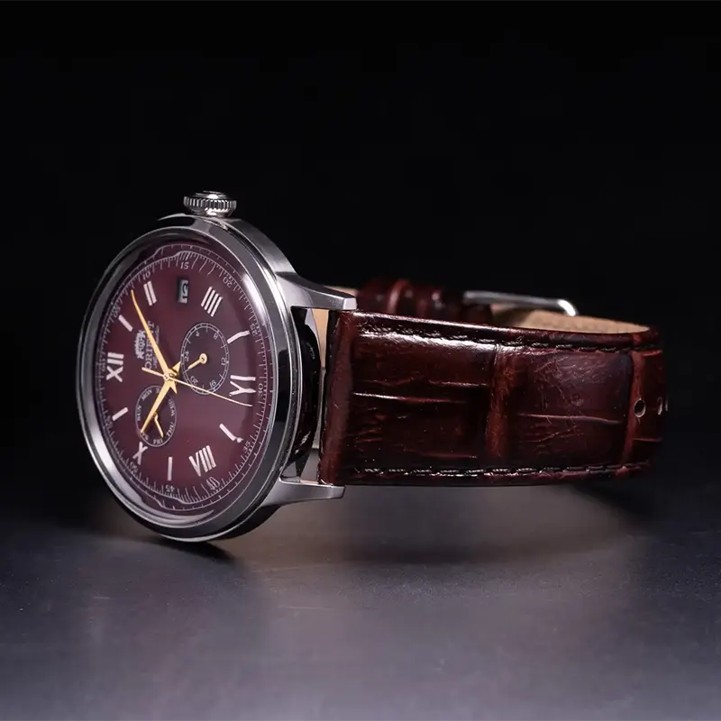 Orient Bambino Version 8 Automatic Burgundy Dial Men's Watch | RA-AK0705R